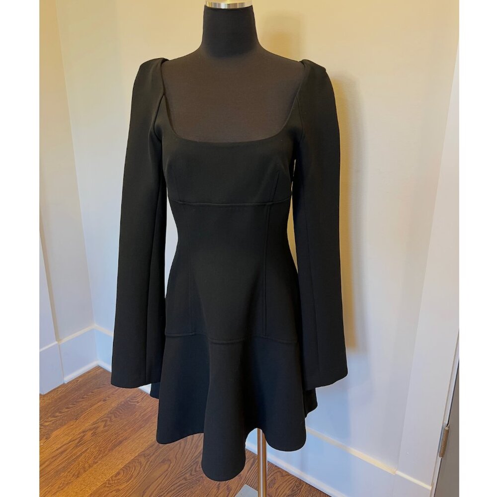 NWT A.L.C. Heidi long sleeve fit & flare minidress sz 8 black